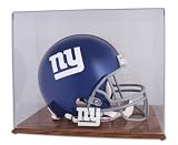 Mounted Memories New York Giants Oak Helmet Display Case