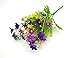 Beebel™ 2PCS Cineraria Artificial Flower Bouquet Home Office Decor (Deep Purple)