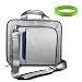 High Quality Gray with Blue Trim Messenger Carrying Case for Lenovo ThinkPad SL510 2847CZU 15.6 LED Notebook + Vangoddy Live*Laugh*Love Wristband 