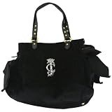 Juicy Couture High Drama Ms Daydreamer Velour Tote Black