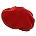 Red Beret 100% Wool French Parisian Hat