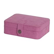 Mele & Co. Giana Plush Fabric Jewelry Box with Lift Out Tray in Pink Mele & Co. Giana Plush Fabric Jewelry Box with Lift Out Tray in Pink