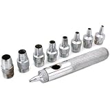 9pc Hollow Punch Set Leather Working Horse Tack Tools