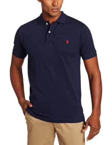 U.S. Polo Assn. Men's Short Sleeve Solid Polo With Small Pony, Classic Navy, Small Picture