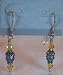 Blue & Yellow Swarovski Crystal Earrings