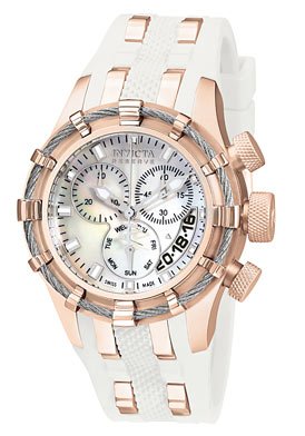 Invicta Women's 6951 Reserve Collection Bolt Chronograph White Polyurethane Watch