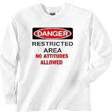DANGER NO ATTITUDE ALLOWED RED Sweatshirt
