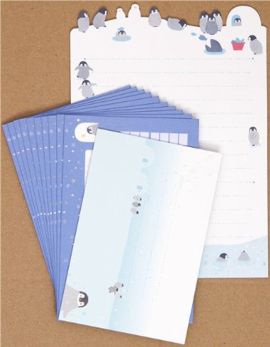 Imagen 2 de Bonito juego de cartas con pingüinos, iglú, nieve y hielo