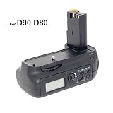 LCD Professional Timer Vertical Battery Grip Pack for Nikon D90 D80 replaces MB-D80
