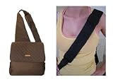Sling Diaper Bag in Quilted Brown