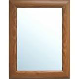 Review Home Source Industries  / Grooved Frame Wall Mirror - Oak