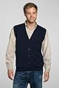Mens Lambswool V Neck Waistcoat
