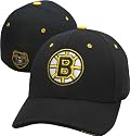 Boston Bruins ''B'' Black Shootout Flex-Fit Hat - Medium/Large