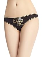 Guess Tanga (Negro / Dorado)