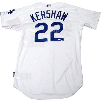 Steiner Sports MLB Los Angeles Dodgers Clayton Kershaw LA Dodgers Authentic Home Jersey