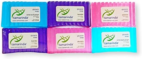 tamarinda Glycerin Soap - 6 Bar Floral Collection