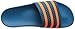 adidas Men's Adilette, Surf Petrol/Solar Orange/Surf Petrol, 12