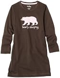 Hatley Girls 2-6x Kids Night Dress - Bearly Sleeping,Brown,6