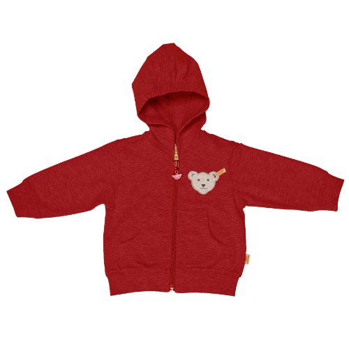 Steiff Unisex - Baby Pulli Sweatjacke 0006957, Gr. 104, Rot (jester red 2120) Preisvergleich