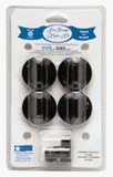 RANGE KLEEN 8224 Gas Range Knobs (4-pk, Chrome)