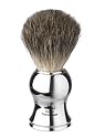 Badger Bristle Brush with Chrome Effect Handle