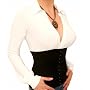 Blue Banana Black and White Corset Style Stretchy Top