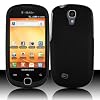Black Rubberized Hard Plastic Case for Samsung T589 Gravity Smart