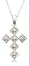 10k Choice of White or Yellow Gold Diamond Cross Pendant (.02 cttw, I-J Color, I3 Clarity)
