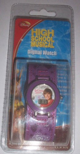 Childrens Toyshop  Toys : High School Musical Purple Troy Childrens Digital Watch