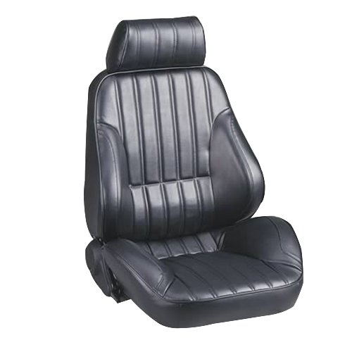 procar seats Discount ProCar by Scat 80-1000-51R RALLY Series 1000 Black Vinyl Right Recliner Seat