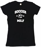 Soccer Milf Women's Babydoll Petite Fit Tee Shirt in 6 Colors Small thru XL