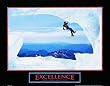 Excellence-Snow Climber, Motivational Poster