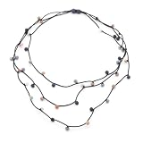 Three Strand Fabric Bead Necklace by The V&A Shop||EVAEX