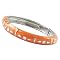 Electic Enamel Bangle Bracelet - Salmon