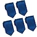 Mens Formal Tie Wholesale Lot of 5 Mens Solid Color Wedding Ties 3.5
