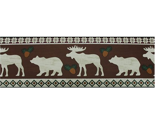 MOOSE lodge BEAR bear wallpaper border. MOOSE lodge BEAR
