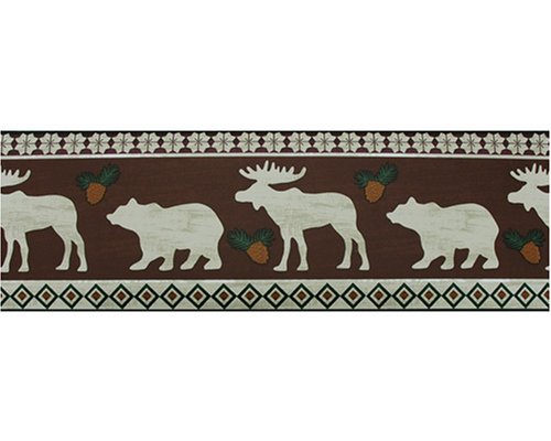 bear wallpaper border. MOOSE lodge BEAR