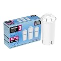 Aqua Optima 3 Pack Universal Water Filter Fits Brita* Classic and most leading brands.