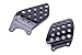 Bestem CBHO-1K06-HGD Black Carbon Fiber Heel Guard Plates for Honda CBR1000RR 2004 - 2007