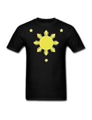 Apparel: Philippines Sun Stars Mens T-Shirt, M, black