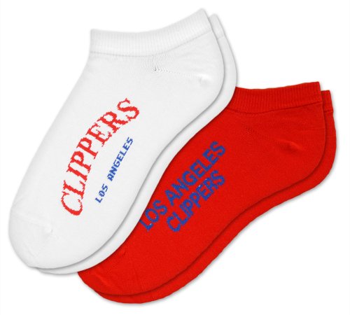 NBA Los Angeles Clippers Womens Socks 2 Pack, Ankle Socks