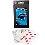 Carolina Panthers Team Logo Vortex Design Playing Cards