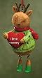 "I Love Mommy" Dangling Legs Reindeer Christmas Ornament