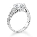 0, Choice of White or Yellow Round <#DIAMOND0.FormatedLab#> Diamond Solitaire Engagement Ring ( ct, G Color, VS1 Clarity, Cut)