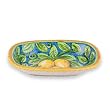 Handmade Oval Limone Bowl from Italy