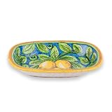 Handmade Oval Limone Bowl from Italy