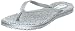 ILSE JACOBSEN Women's Sangria 17 Flip Flop,Silver,38 EU/8 M US