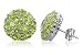 Cute Adorable Peridot Gemstone 925 Sterling Silver Post Earrings