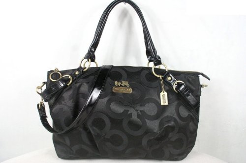 Coach Madison Signature Bag in Beige