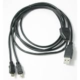 Long Charge Dual Micro USB Splitter Cable (6ft) allows you to Power up to 2 Micro USB Devices At Once including Motorola Smart Phones: ATRIX 4G Bravo Cliq Series DEFY Devour Droid Series Milestone Series Olympus MB860 Spice and many more